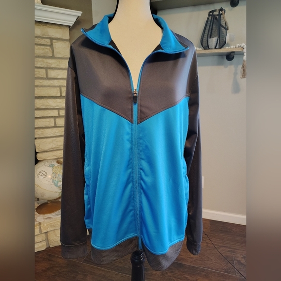 BCG Blue and Gray Activewear Jacket - Picture 1 of 3